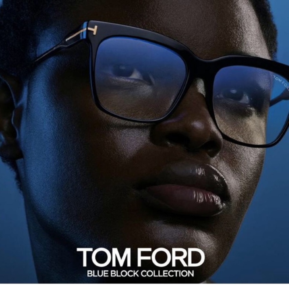 Tom Ford TF5768-B blueblocker eyeglasses NEW Made In Italy